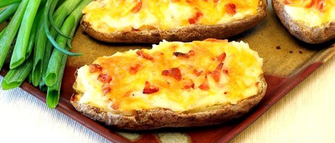 Печеный картофель с рокфором
