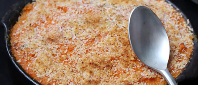 Запеканка Пармантье со сладким картофелем