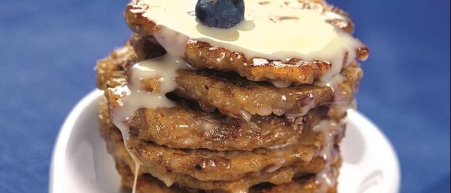 Гречневые оладьи с медом