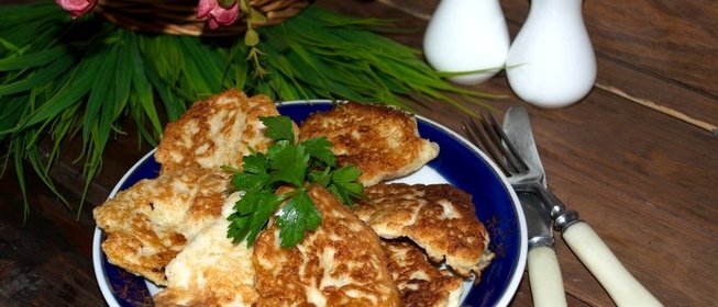 Куриные оладьи