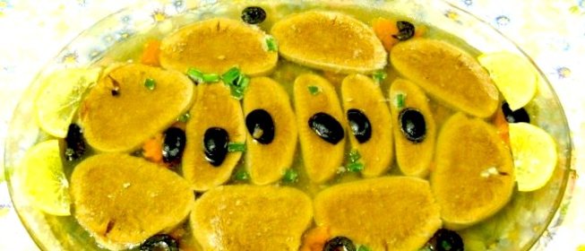 Заливное из говяжьего языка