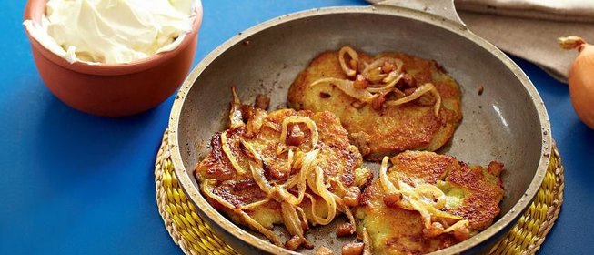 Драники с зажаркой