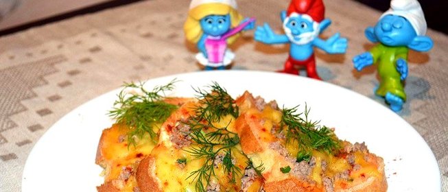 Пицца на батоне