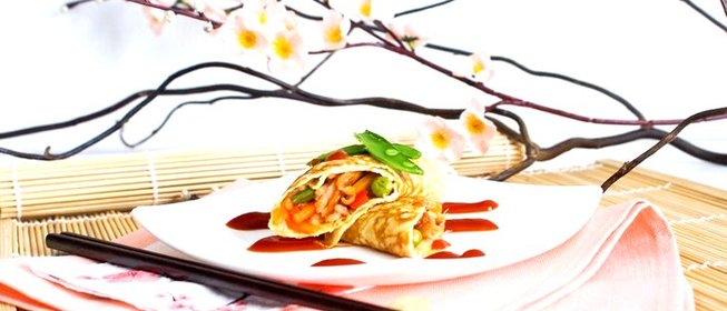 Омлет с рисом по-японски