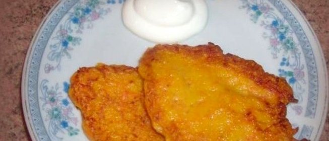 Оладьи из тыквы и моркови