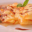 Блинчики с ореховой начинкой и шоколадным соусом