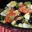 Салат с тунцом,овощами и маслинами