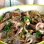 Салат с кальмарами и шампиньонами