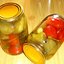 Маринованные помидоры с баклажанами