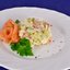 Салат с семгой и свежим огурцом