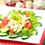 Салат с кальмарами и чесноком