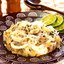 Салат с кальмарами, грибами и фунчозой