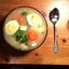 Рыбный суп с сыром и яйцами