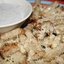 Пшеничные сухарики с сыром + йогуртовый соус с овощами