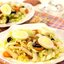 Салат с кальмарами, креветками и пекинской капустой
