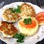 Оладьи из курицы с овощами