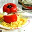 Фаршированный перец на рисе карри