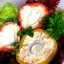 Перец, фаршированный сыром и яйцом
