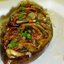 Баклажаны фаршированные запеченные с грибами и кабачками