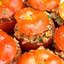 Помидоры, фаршированные бараниной, кедровыми орешками и мятой