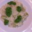 Ризотто с бобами и песто из латука
