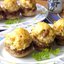 Фаршированные шампиньоны в духовке с сыром