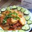 Картофель тушеный с баклажанами