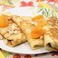 Блины с творогом и сухофруктами