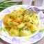 Картошка с солеными огурцами