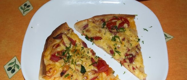 Пицца на дрожжевом тесте в духовке