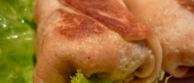 Блины с куриной начинкой