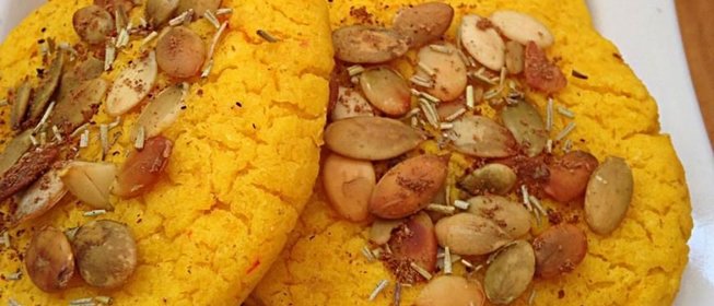 Фасолевое печенье с шафраном