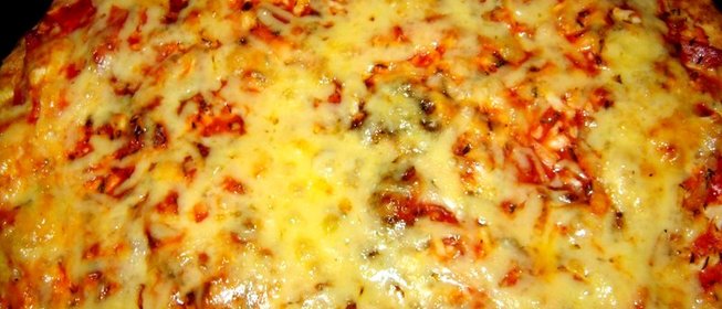 Пицца на творожном тесте