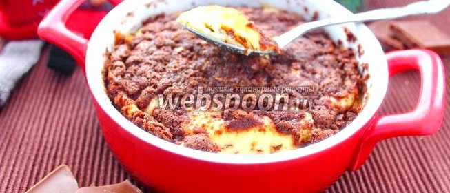 Запеканка творожная с шоколадом