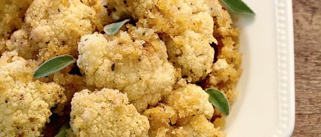 Жареная цветная капуста с анчоусами