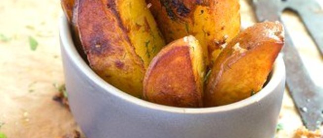 Лимонный запеченный картофель с орегано