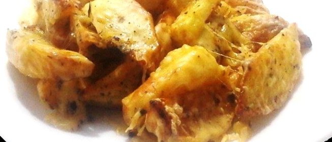 Печеный картофель с сыром