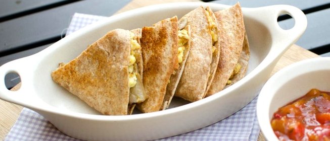 Кесадилья с грибами