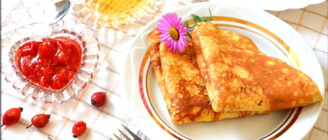 Блины с морковью