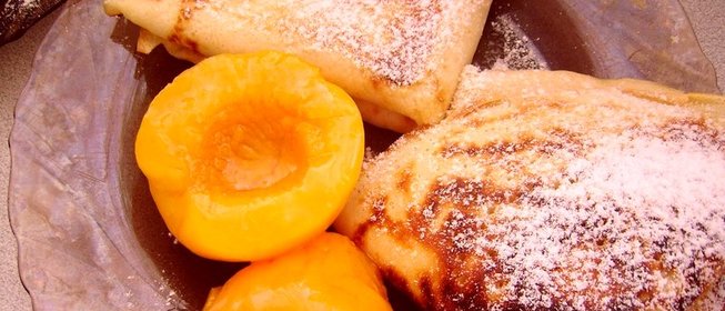 Блины с фруктами