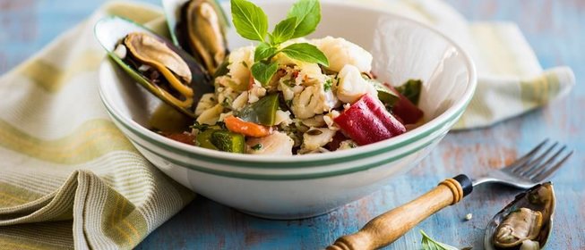 Быстрое морское рагу с рыбой