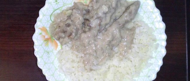 Говядина в чесночном соусе