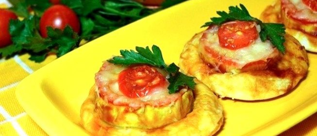 Мини-пиццы с цуккини