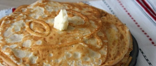 Тонкие блины на кислом молоке