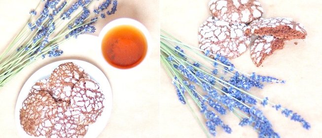 Шоколадное потрескавшееся печенье