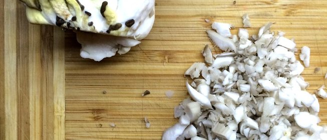 Сливочный соус с вешенками