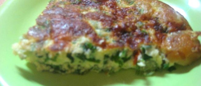 Летний омлет с картофелем