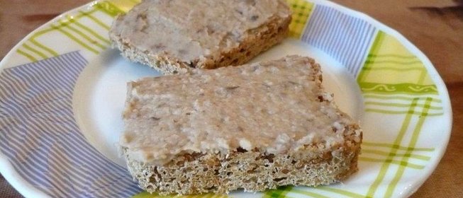 Постный паштет из фасоли