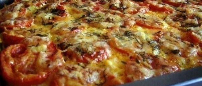 Запеканка из кабачков с фаршем и помидорами