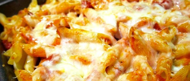 Макаронная запеканка с курицей